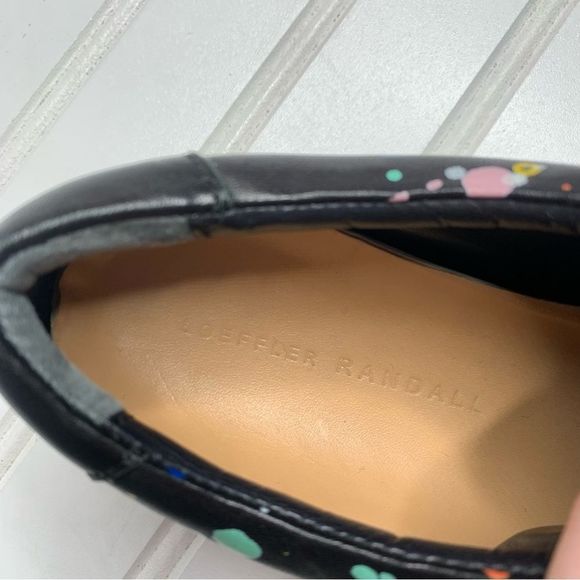 Loeffler Randall Logan Splatter-Print Tassel Sneakers - Picture 9 of 11